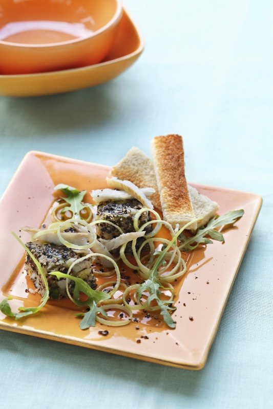 DADI DI PATATE BASILICO BRANZINO PEPE PORRI - 1822