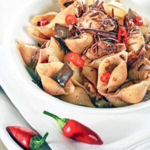 CONCHIGLIE ALLE MELANZANE E CIOCCOLATO - 2869