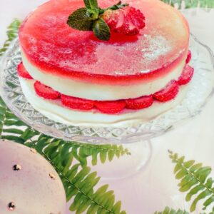 TORTA RICOTTA CON GELATINA FRAGOLE - GR2613 - 2511