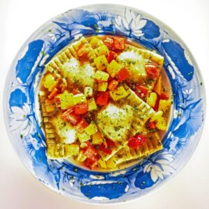 RAVIOLI AI CECI CON SALSA DI PEPERONI – S 55940 – 5690