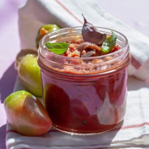 SALSA DI POMODORO CON AGLIO PANGRATTATO ACCIUGHE E BASILICO - 5896