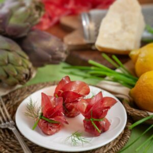 BRESAOLA IN FAGOTTINI CON CARCIOFI  - 2437