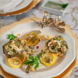 CARCIOFI CON VINAIGRETTE AGLI AGRUMI - 4268