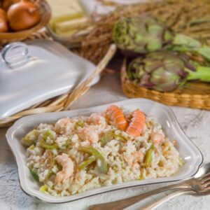 RISOTTO CON SCAMPI E CARCIOFI - K4864