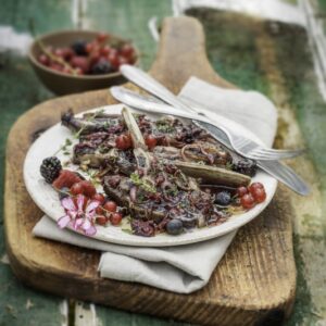 COSTOLETTE DI AGNELLO CON AGLIO SCALOGNO FRUTTI DI BOSCO TIMO - 1140