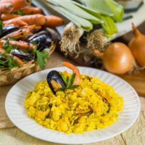 RISOTTO CON CODA DI ROSPO E FRUTTI DI MARE - K5025