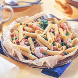PENNE E GAMBERI AL CARTOCCIO -  S 4600 - 2762