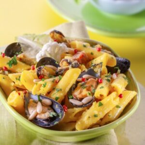 PENNE ALLA CREMA DI CAVOLFIORE COZZE  PINOLI - 2826
