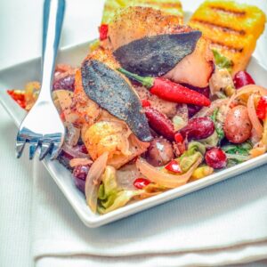 POLENTA CON INVOLTINI DI SOGLIOLE, FAGIOLI, SCAROLA - S 2504537 - 6128