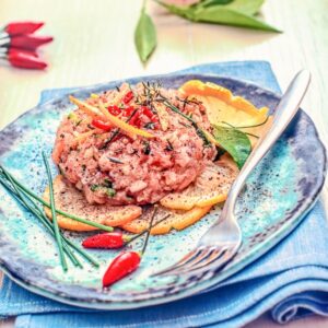 TARTARA DI SALMONE E PESCATRICE – S2404307