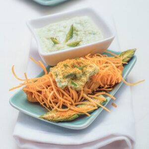 BOCCONCINI DI PERSICO CON TAGLIOLINI FRITTI E ASPARAGI - S2504123 - 5612