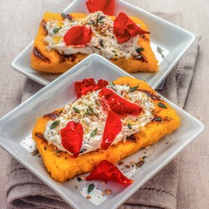 POLENTA AI CECI CON CREMA AI PETALI DI ROSA - S2904391 - 5643