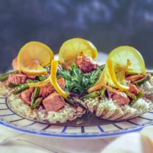 RISO IN INSALATA CON FAGIOLINI E SALMONE - S 236920 - 4074