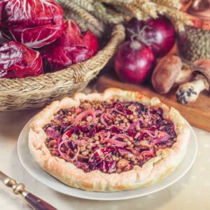 TORTA DI LENTICCHIE E FUNGHI - F4446