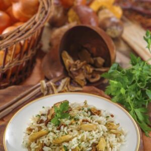 RISOTTO CON RANE E FUNGHI - K4114