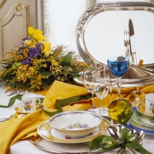 TAVOLA CON VASSOIO ARGENTO - S 12940 - 3011