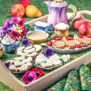 VASSOIO CON BISCOTTI – 2728