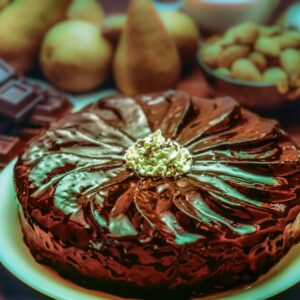 TORTA DI CIOCCOLATA E PERE - GR1869 - 4903