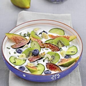 MINESTRA FREDDA DI YOGURT AGLIO CETRIOLI KIWI FICHI MIRTILLI TIMO - 1976