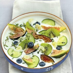 MINESTRA FREDDA DI YOGURT AGLIO CETRIOLI KIWI FICHI MIRTILLI TIMO - 1983