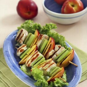 SPIEDINI DI POLLO E PESCHE - 2104