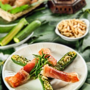 SCAMPI AL PROSCIUTTO E ZUCCHINE - 2136