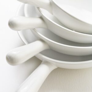 PADELLE DI CERAMICA BIANCA