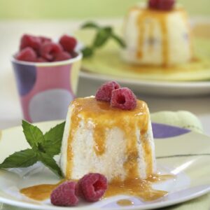 BUDINI DI RICOTTA CON SALSA DI ALBICOCCHE - 2304