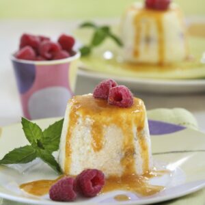 BUDINI DI RICOTTA CON SALSA DI ALBICOCCHE - 2305