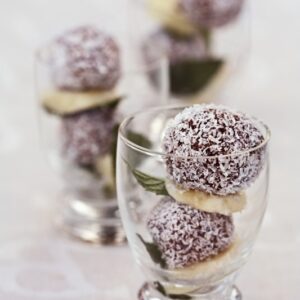 PRALINES DI BISCOTTI SECCHI BANANE CIOCCOLATO AL COCCO - 2336