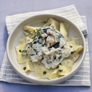 QUADRUCCI ALL' ORIGANO FRESCO CON PANNA BRANZINO SCALOGNO CAPESANTE - 2523