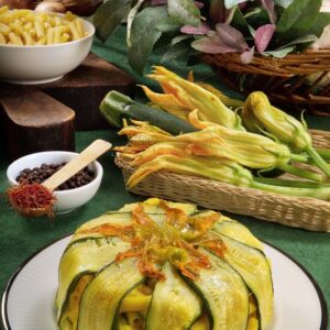 TIMBALLO DI SEDANINI E ZUCCHINE IN FIORE - 2533