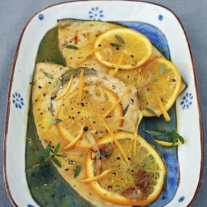 PESCE SPADA CON SCALOGNO ARANCIA SANTOREGGIA - 2552