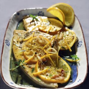 PESCE SPADA CON SCALOGNO ARANCIA SANTOREGGIA - 2555