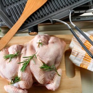 PIASTRA DOPPIA - COTTURA POLLO ALLA DIAVOLA (STEP 1)