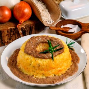 TIMBALLO DI RISO AL CAPRIOLO