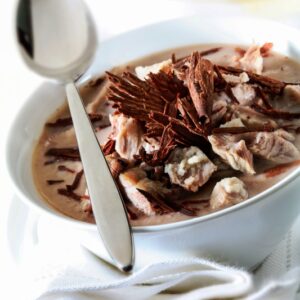 CREMA DI CASTAGNE, PUNTINE DI MAIALE E CIOCCOLATO AMARO - 2653