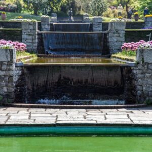 VASCA, GIARDINO, GARDENING, VILLA TARANTO, VERBANIA, ITALIA, GIOCHI D'ACQUA