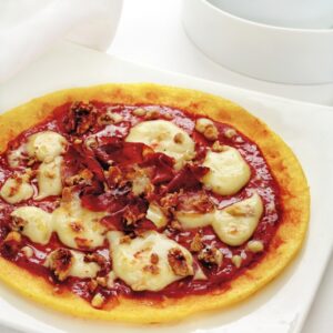 PIZZA DI POLENTA ALLLO SPECK E NOCI - 2779