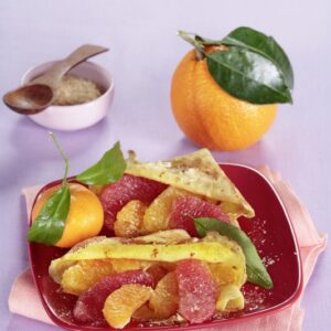 CREPES AGLI AGRUMI CON BRANDY E ZUCCHERO DI CANNA - 2896