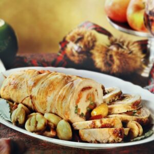 ROTOLO DI TACCHINO ALLA BIRRA CON SPECK E VERDURE CON CASTAGNE -  S6200 - 2899