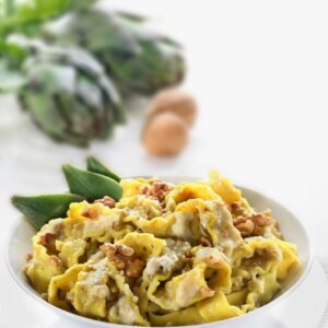 REGINETTE ALLA CREMA DI CARCIOFO CON NOCI E GOCCE DI GORGONZOLA - 2954