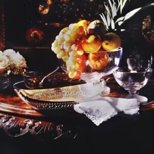 PORTA FRUTTA E PIATTO ARGENTO - S15870 - 3023