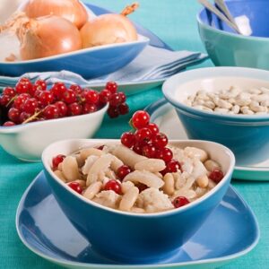 ZUPPA DI FAGIOLI CANNELLINI CON COTENNE BACCALÀ E RIBES ROSSO - 3070