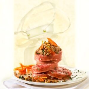 CROSTONI DI COTECHINO CON CREMA DI LENTICCHIE - 3263
