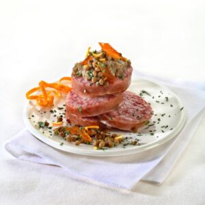 CROSTONI DI COTECHINO CON CREMA DI LENTICCHIE - 3264