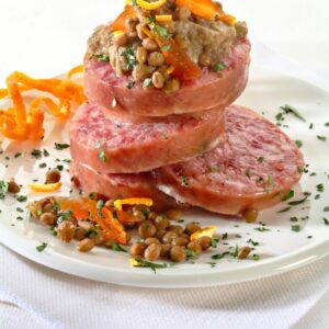 CROSTONI DI COTECHINO CON CREMA DI LENTICCHIE - 3265