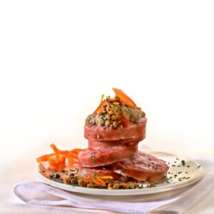 CROSTONI DI COTECHINO CON CREMA DI LENTICCHIE - 3266
