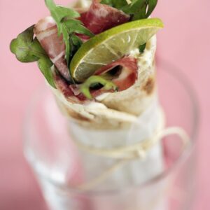 MINI PIADINA ARROTOLATA CON MASCARPONE COPPA TARASSACO E LIME - 3943