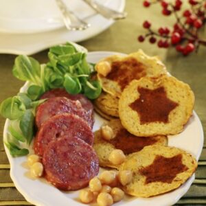 PANELLE DI CECI ALLA PAPRIKA E COTECHINO - 3964